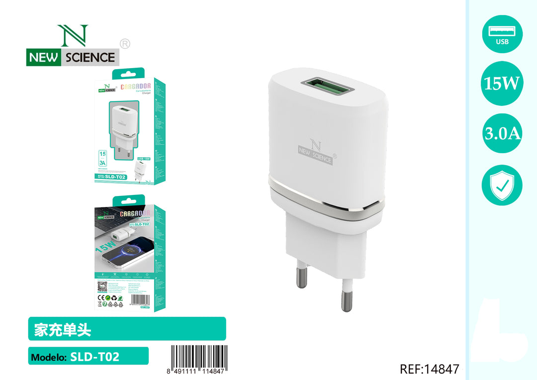 NewScience®Zidni punjač USB 15W Model:14847