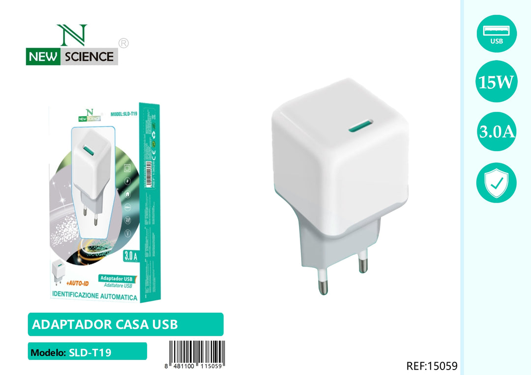 NewScience®Zidni punjač USB 15W Model:15059