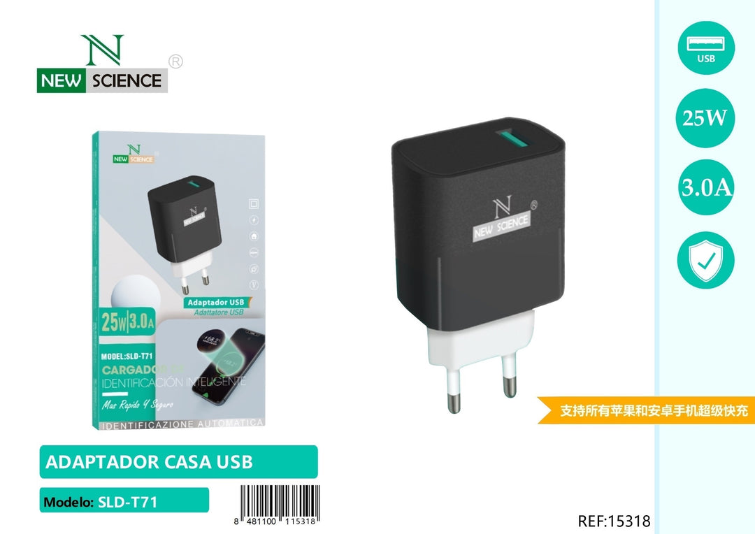NewScience®Zidni brzo punjač USB 25W Model:15318