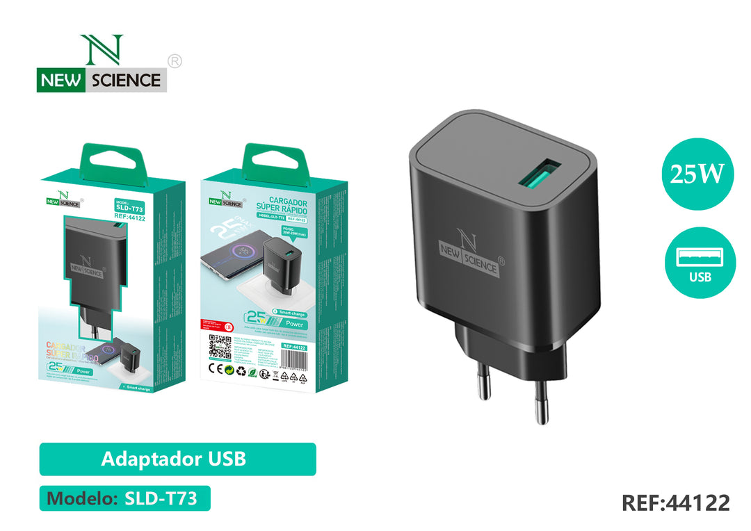 NewScience®Zidni brzo punjač USB 25W Model:44122