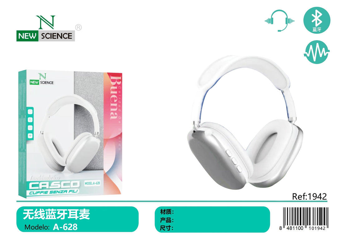 NewScience® Bluetooth Bežične Slušalice za glavu A-628