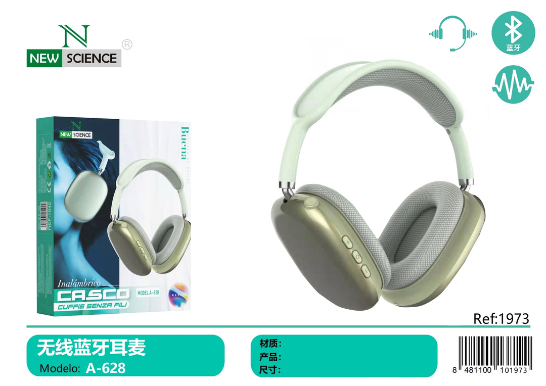 NewScience® Bluetooth Bežične Slušalice za glavu A-628