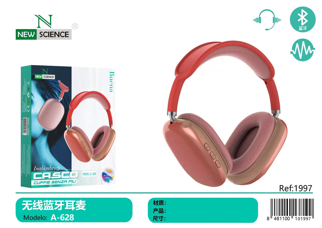 NewScience® Bluetooth Bežične Slušalice za glavu A-628