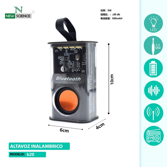 Prijenosni bluetooth zvučnik - New Science K20