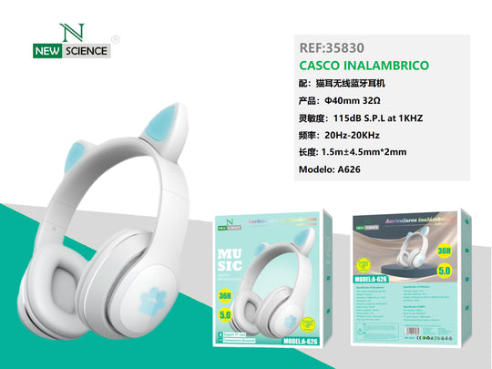 NewScience® Bluetooth Bežične Slušalice za glavu A626