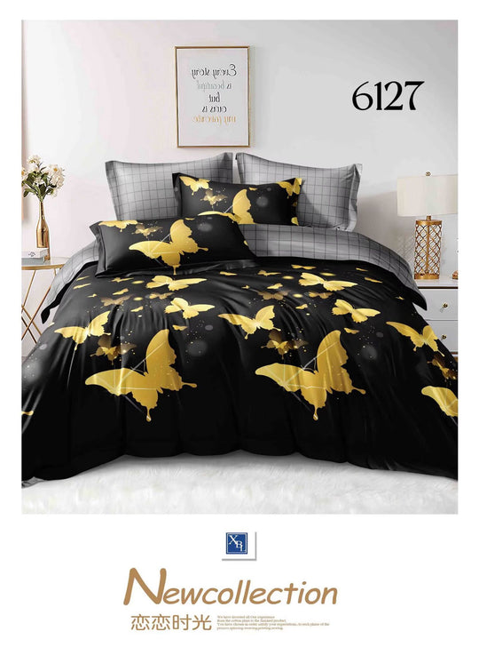 6-Dijelni set posteljine Serija - Srca i leptiri