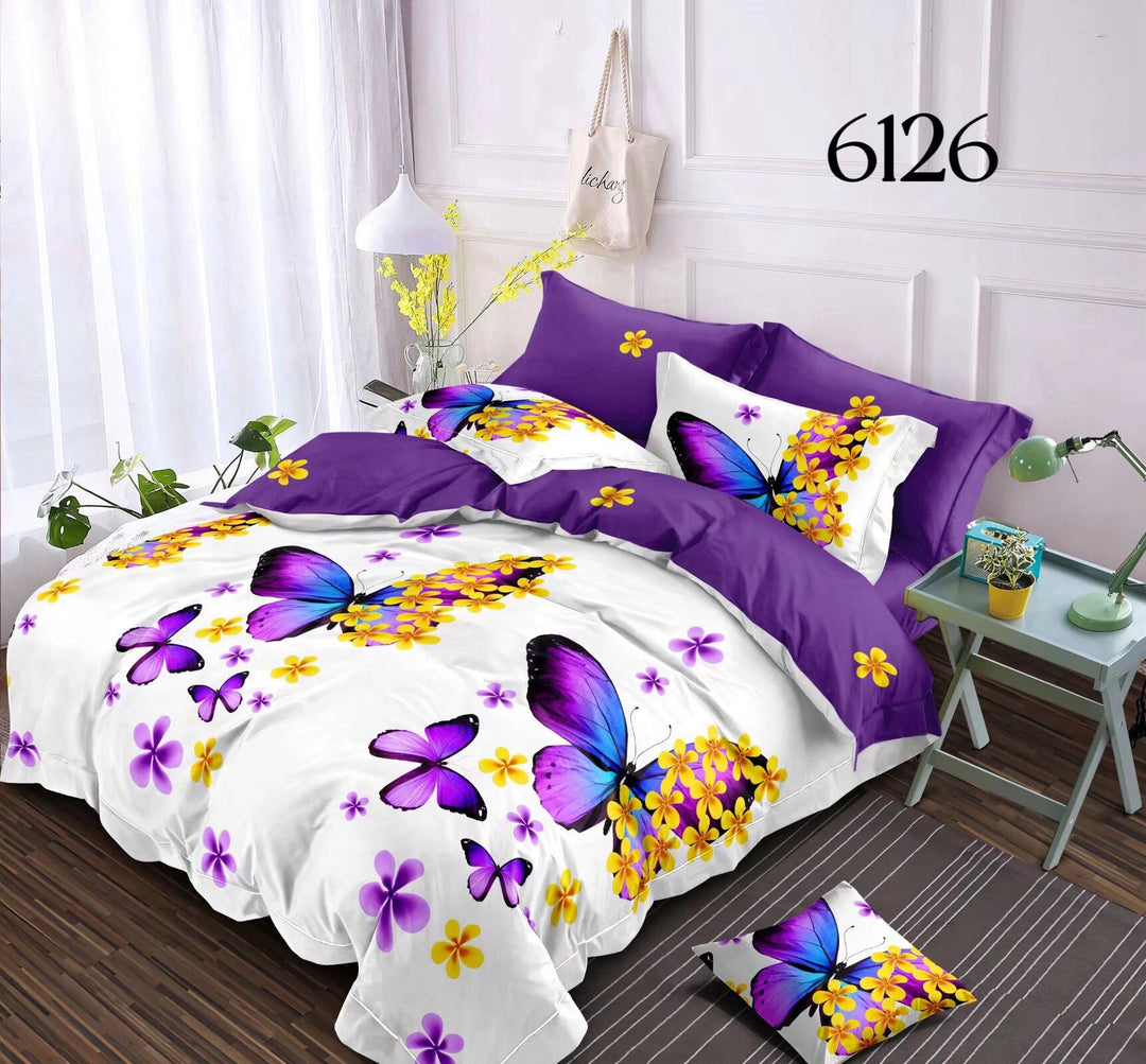 6-Dijelni set posteljine Serija - Srca i leptiri