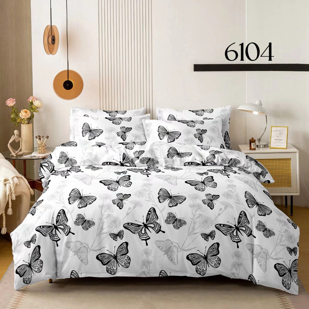 6-Dijelni set posteljine Serija - Srca i leptiri
