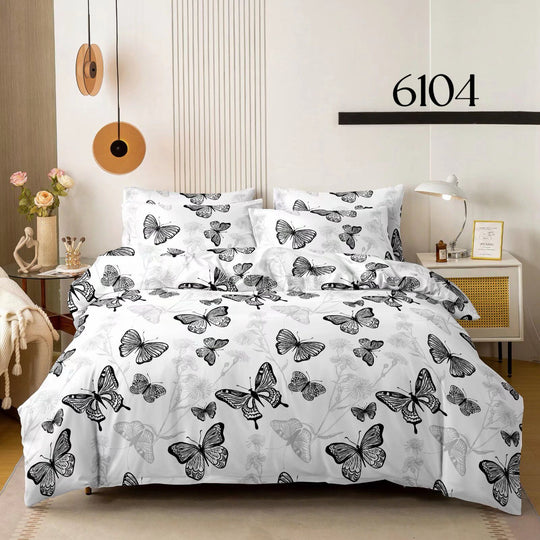 6-Dijelni set posteljine Serija - Srca i leptiri