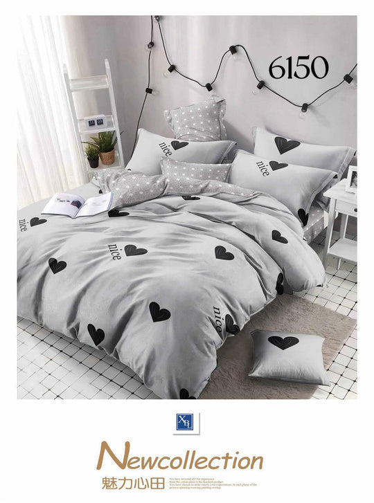 6-Dijelni set posteljine Serija - Srca i leptiri