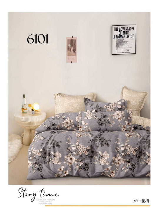 6-Dijelni set posteljine Serija-Cvijeće