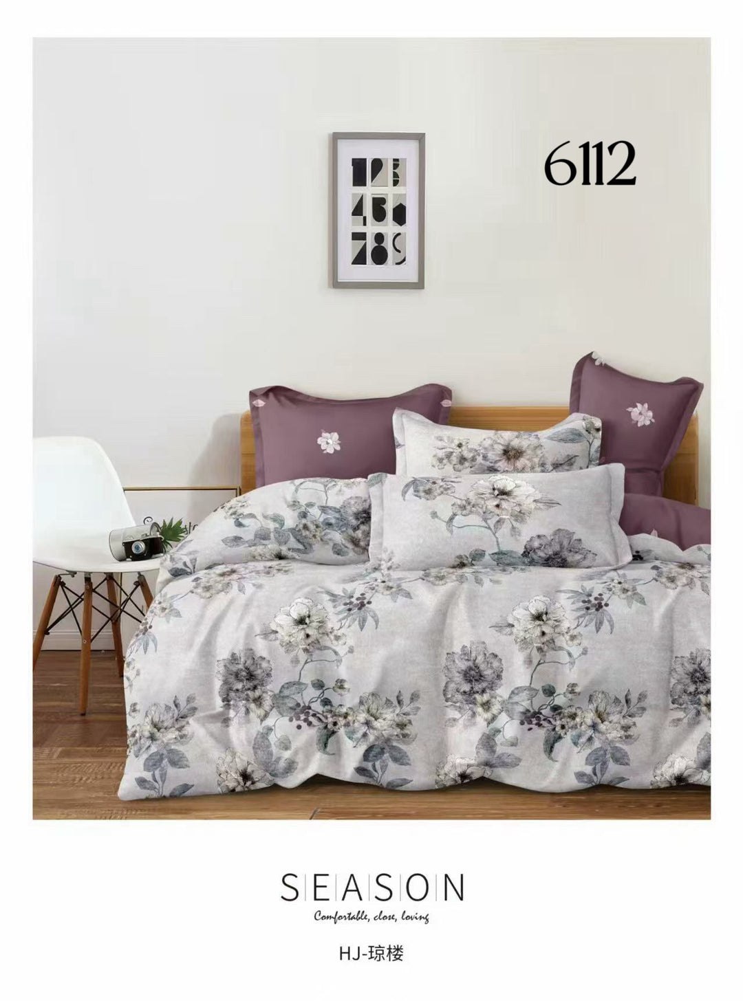 6-Dijelni set posteljine Serija-Cvijeće