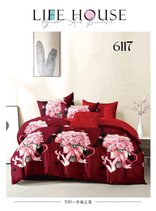 6-Dijelni set posteljine Serija-Cvijeće