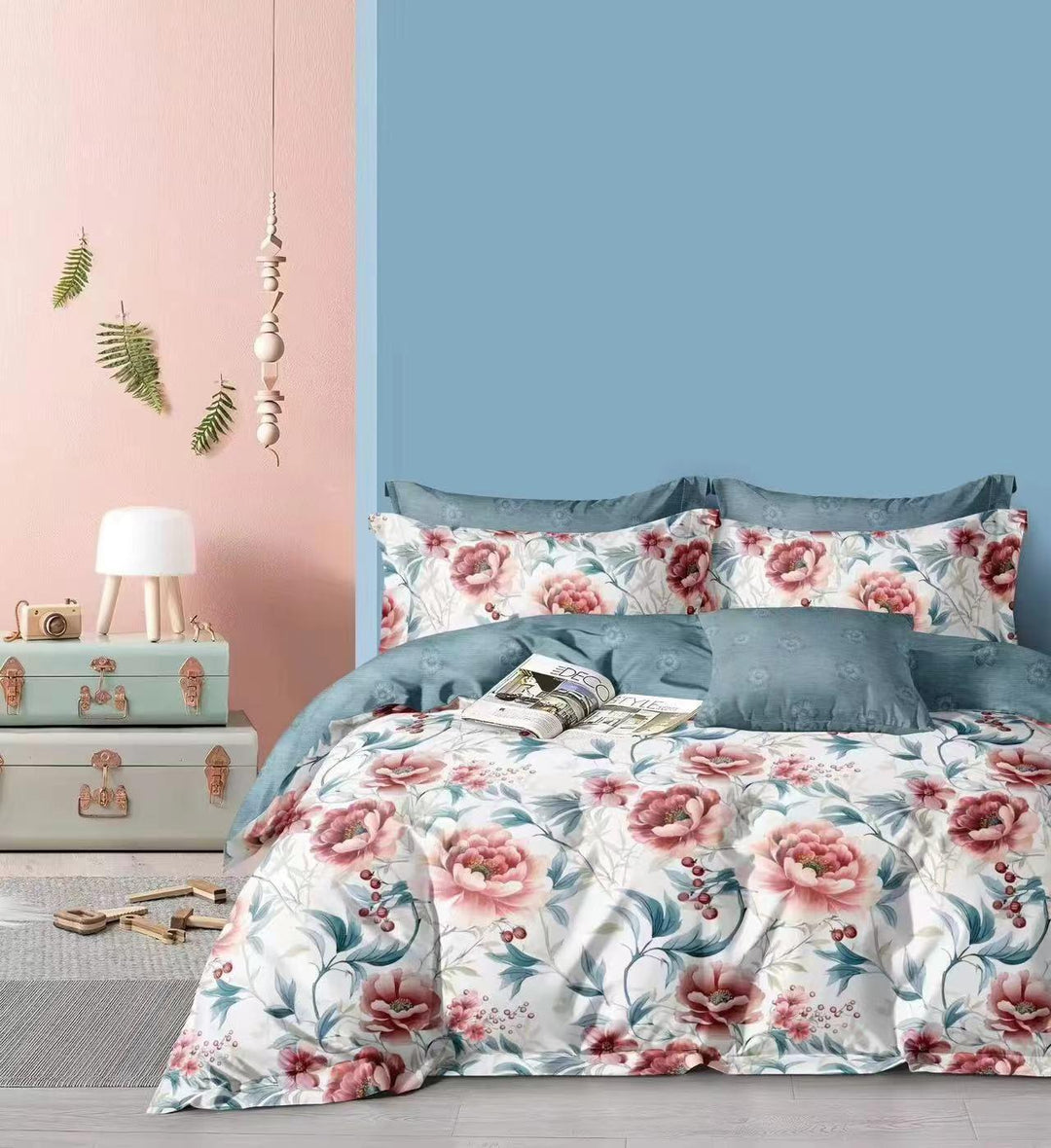 6-Dijelni set posteljine Serija-Cvijeće