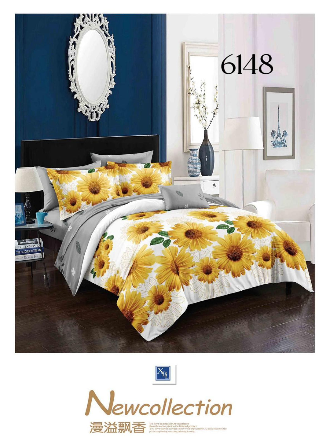 6-Dijelni set posteljine Serija-Cvijeće