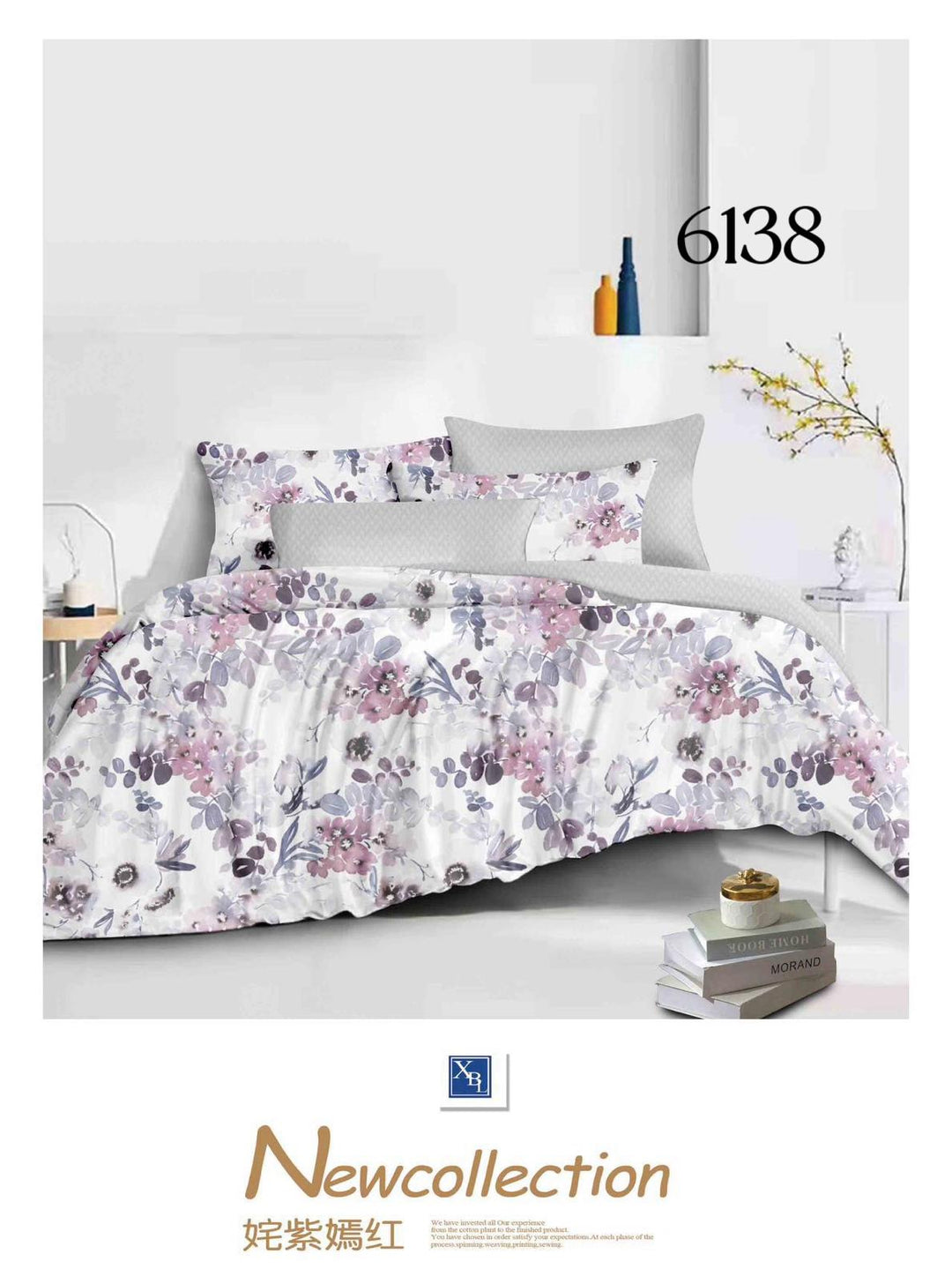 6-Dijelni set posteljine Serija-Cvijeće