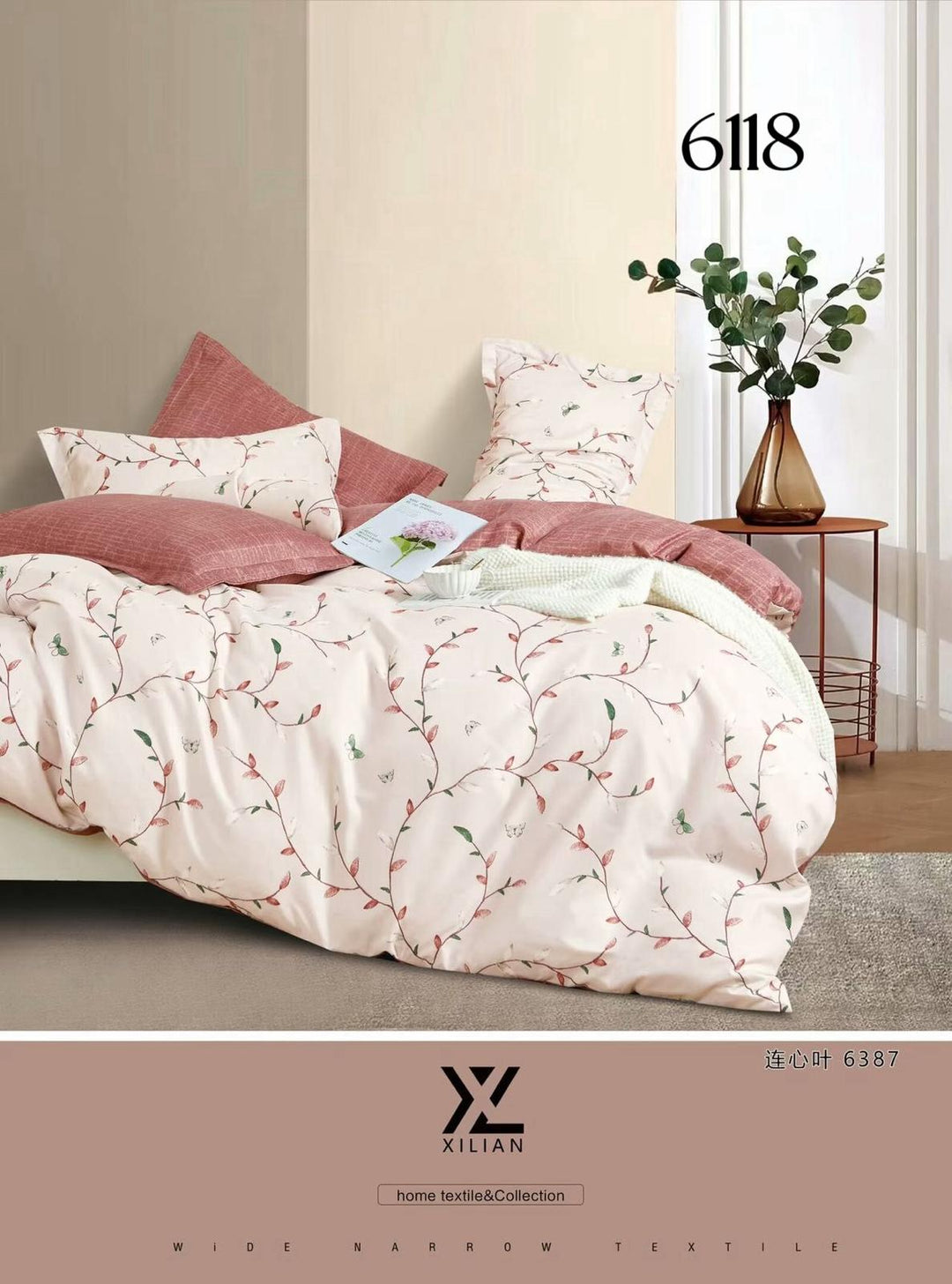 6-Dijelni set posteljine Serija-Cvijeće