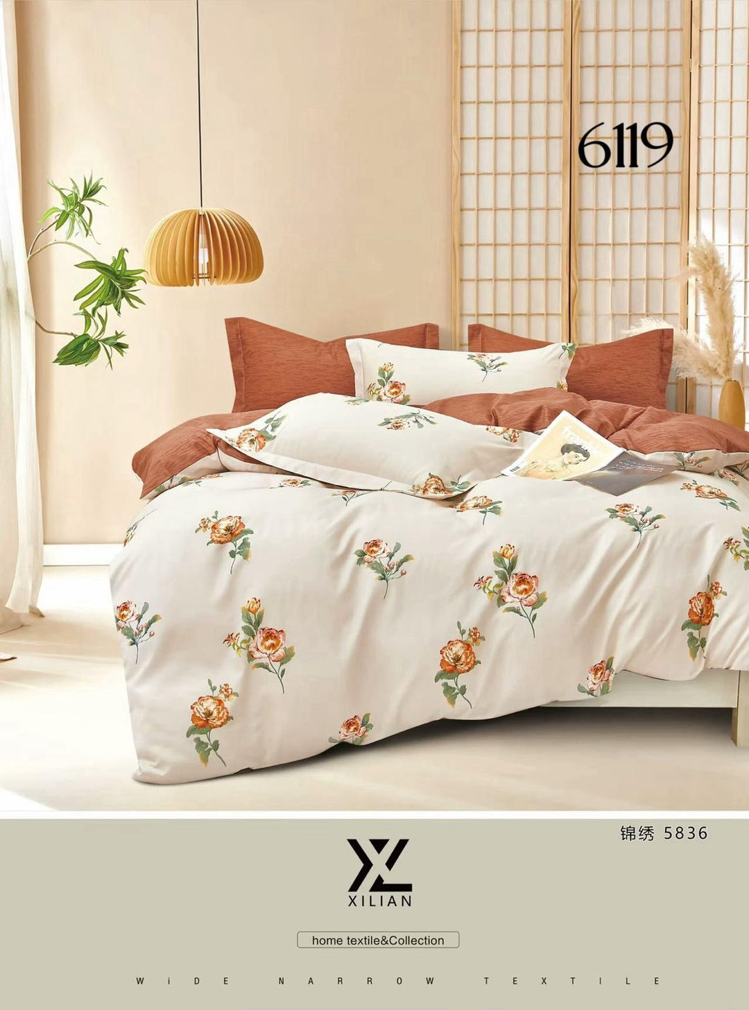 6-Dijelni set posteljine Serija-Cvijeće