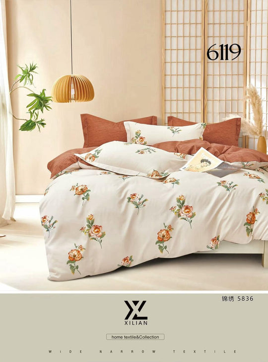 6-Dijelni set posteljine Serija-Cvijeće