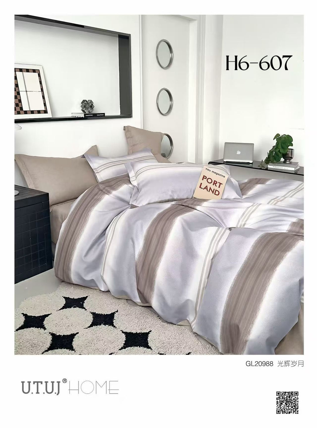 Posteljine set 6 dijelova za bračni krevet - top kvaliteta