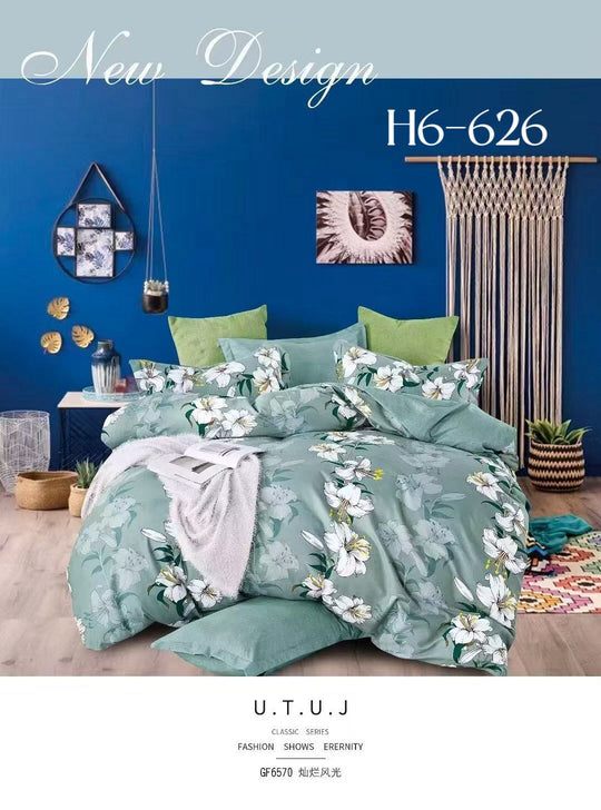 Posteljine set 6 dijelova za bračni krevet - top kvaliteta