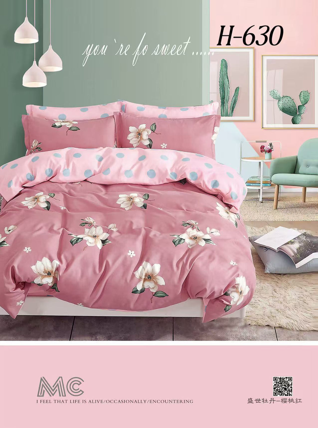 Posteljine set 6 dijelova za bračni krevet - top kvaliteta