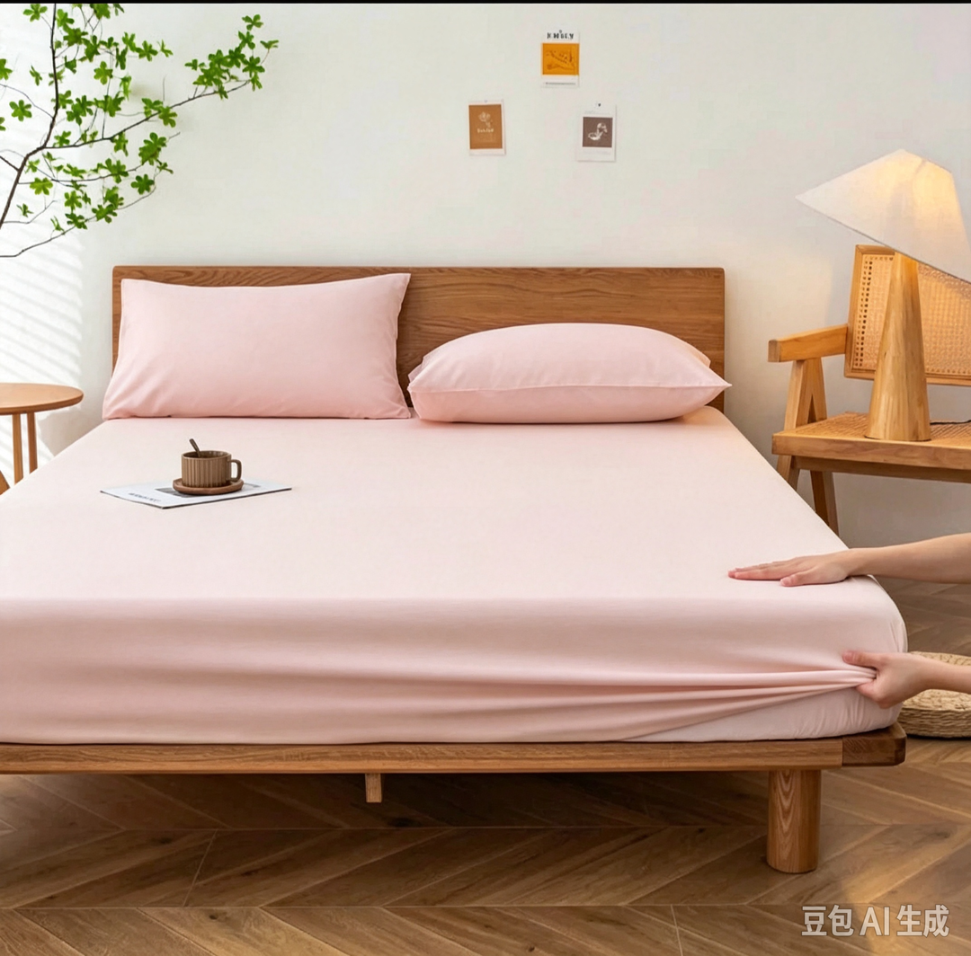 Pamučne posteljine 3 set plahta s guicom200x200cm i 2 jastučnica 50x70cm