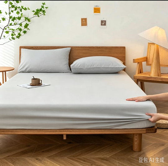 Pamučne posteljine 3 set plahta s guicom200x200cm i 2 jastučnica 50x70cm