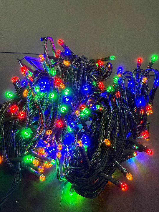 Božićne led lampice - šarene