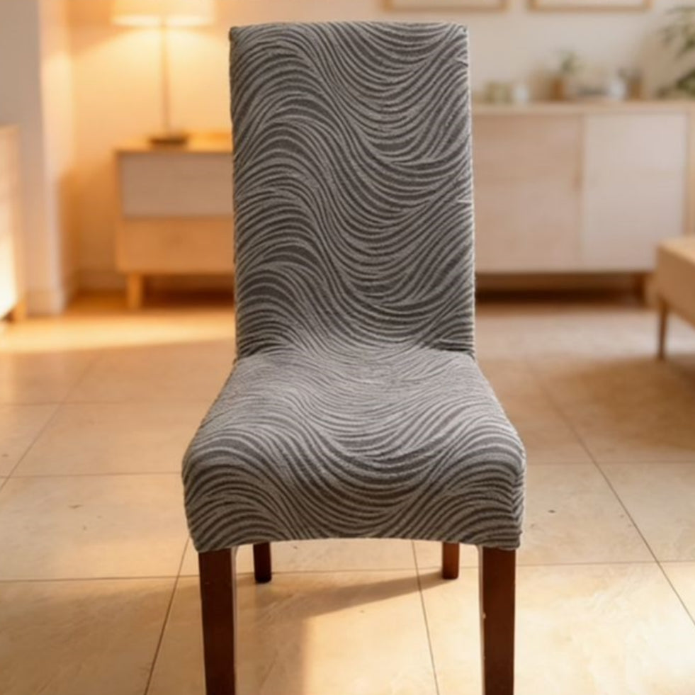 Set 6 kom navlaka za stolice valoviti uzorak