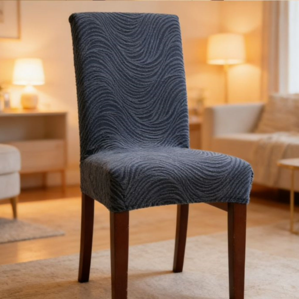 Set 6 kom navlaka za stolice valoviti uzorak